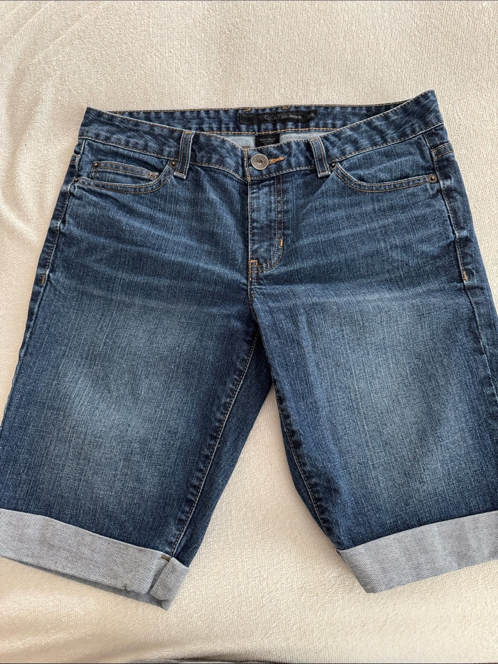 Calvin Klein - Dark Blue Denim Jean Shorts